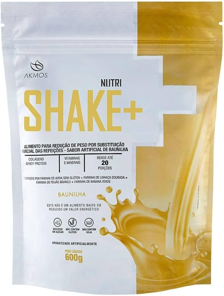 Nutri Shake+ Akmos - Sabor Baunilha 
